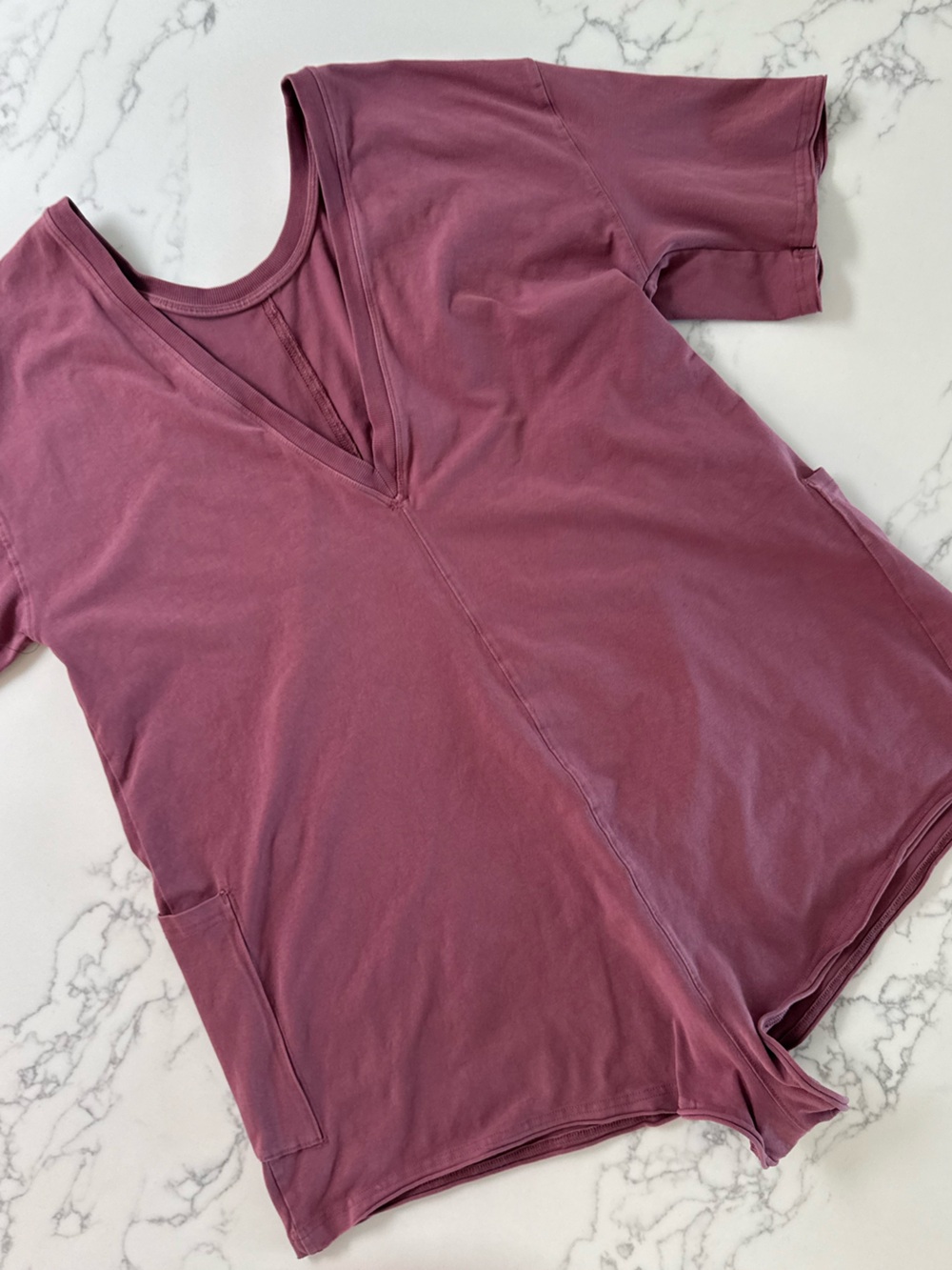 FP Movement by Free People Hot Shot Tee Romper - Clove - Size Medium - Picture 3 of 9